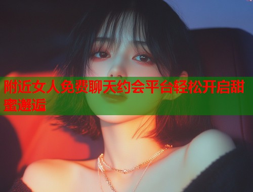 附近女人免费聊天约会平台轻松开启甜蜜邂逅