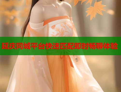 延庆同城平台快速匹配即时畅聊体验